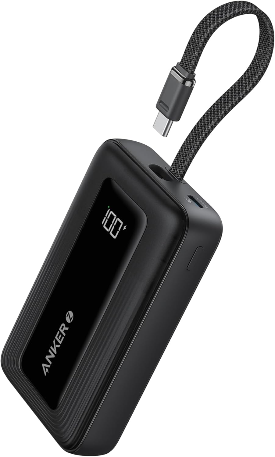 Anker Portable Charger, 10,000mAh 30W Power Bank cable integrado
