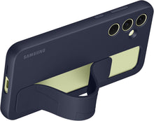 Cargar imagen en el visor de la galería, SAMSUNG Funda de agarre de pie con correa y función atril para Galaxy A55 5G, color negro
