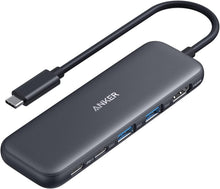 Cargar imagen en el visor de la galería, Anker 332 USB-C Hub (5-in-1) with 4K HDMI Display, 5Gbps - and 2 5Gbps USB-A Data Ports and for MacBook Pro, MacBook Air, Dell XPS, Lenovo Thinkpad, HP Laptops
