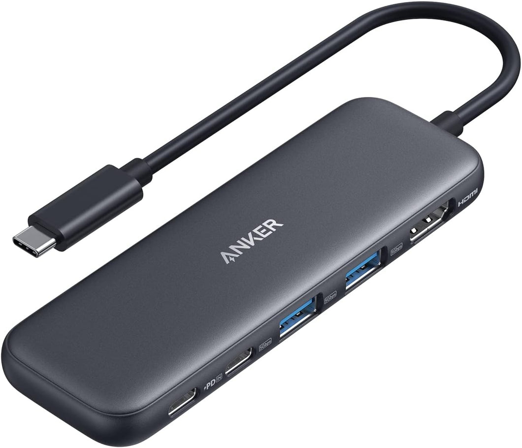 Anker 332 USB-C Hub (5-in-1) with 4K HDMI Display, 5Gbps - and 2 5Gbps USB-A Data Ports and for MacBook Pro, MacBook Air, Dell XPS, Lenovo Thinkpad, HP Laptops