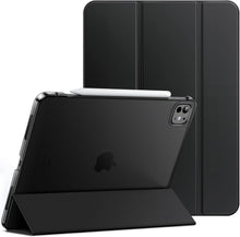 Cargar imagen en el visor de la galería, JETech Case for iPad Pro 11-Inch M4 2024 (5th Generation), Slim Stand Hard Back Shell Smart Cover with Auto Wake/Sleep (Black)
