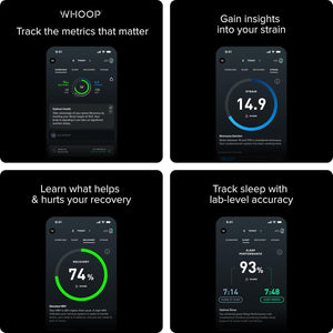 WHOOP 4.0 con suscripción de 12 meses - Rastreador de salud, fitness y actividad portátil - Monitoreo continuo, optimización del rendimiento, seguimiento de la frecuencia cardíaca - Mejora el sueño