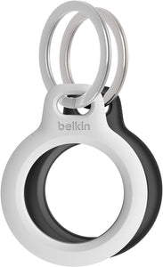 2 Pack -Belkin Apple AirTag Secure Holder w/Key Ring