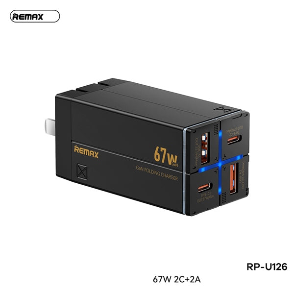 Gan Folding Charger 67W Remax RP-U126