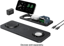 Cargar imagen en el visor de la galería, Anker - Wireless Charging Station (Qi 2.0, 15W, 3-in-1 - Black
