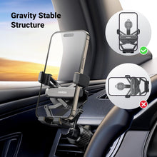 Cargar imagen en el visor de la galería, UGREEN Car Phone Holder Vent Phone Mount, Never Blocking Air Vent Clip Cellphone Holder
