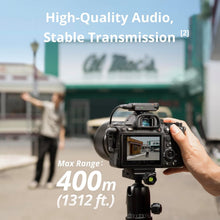 Cargar imagen en el visor de la galería, DJI Mic Mini (2 TX + 1 RX + Charging Case), Wireless Lavalier Microphone for iPhone/Camera/Android, Ultralight, Detail-Rich Audio, 48h Use, Noise Cancelling, Automatic Limiting, Vlog, Streaming
