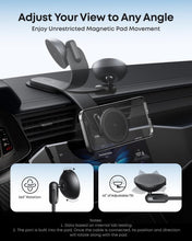 Cargar imagen en el visor de la galería, Anker Nano Magnetic Wireless Car Charger, 360° Adjustable Mount Car Charger with Detachable Pad, 15W Qi2 Certified with Alloy Bracket
