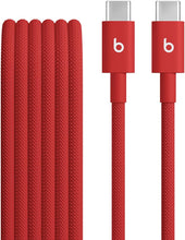 Cargar imagen en el visor de la galería, Beats USB-C to USB-C Woven Cable Fast Charging Durable/Tangle-Free Compatible Charger for Apple &amp; Android Devices (1.5 m, 5 ft)
