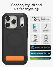 Cargar imagen en el visor de la galería, 17 Pro Zagg Sedona Snap Case with Kickstand
