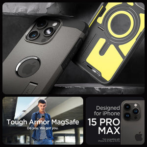 15 Pro Max- Spigen Magnetic Tough Armor MagFit