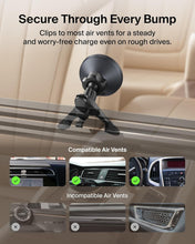 Cargar imagen en el visor de la galería, Belkin Wireless Car Charger, Magnetic Car Vent Mount w/ 3.3ft USB C Cable, Qi2 MagSafe Compatible Fast Charging
