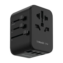Cargar imagen en el visor de la galería, Momax 1- World  4 Port +AC Travel adapter 17W
