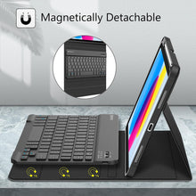 Cargar imagen en el visor de la galería, Fintie Funda de teclado para iPad de 10.9 pulgadas (versión 2022) con soporte para lápices, cubierta trasera de TPU suave con teclado Bluetooth desmontable magnéticamente
