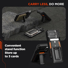 Cargar imagen en el visor de la galería, VRS DESIGN Origin - Funda tipo cartera para tarjetas (3 tarjetas) para iPhone 15 Pro Max
