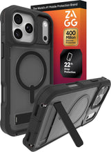 Cargar imagen en el visor de la galería, AGG Rainier Case with Kickstand for iPhone 17 Pro Max - Smoke Black
