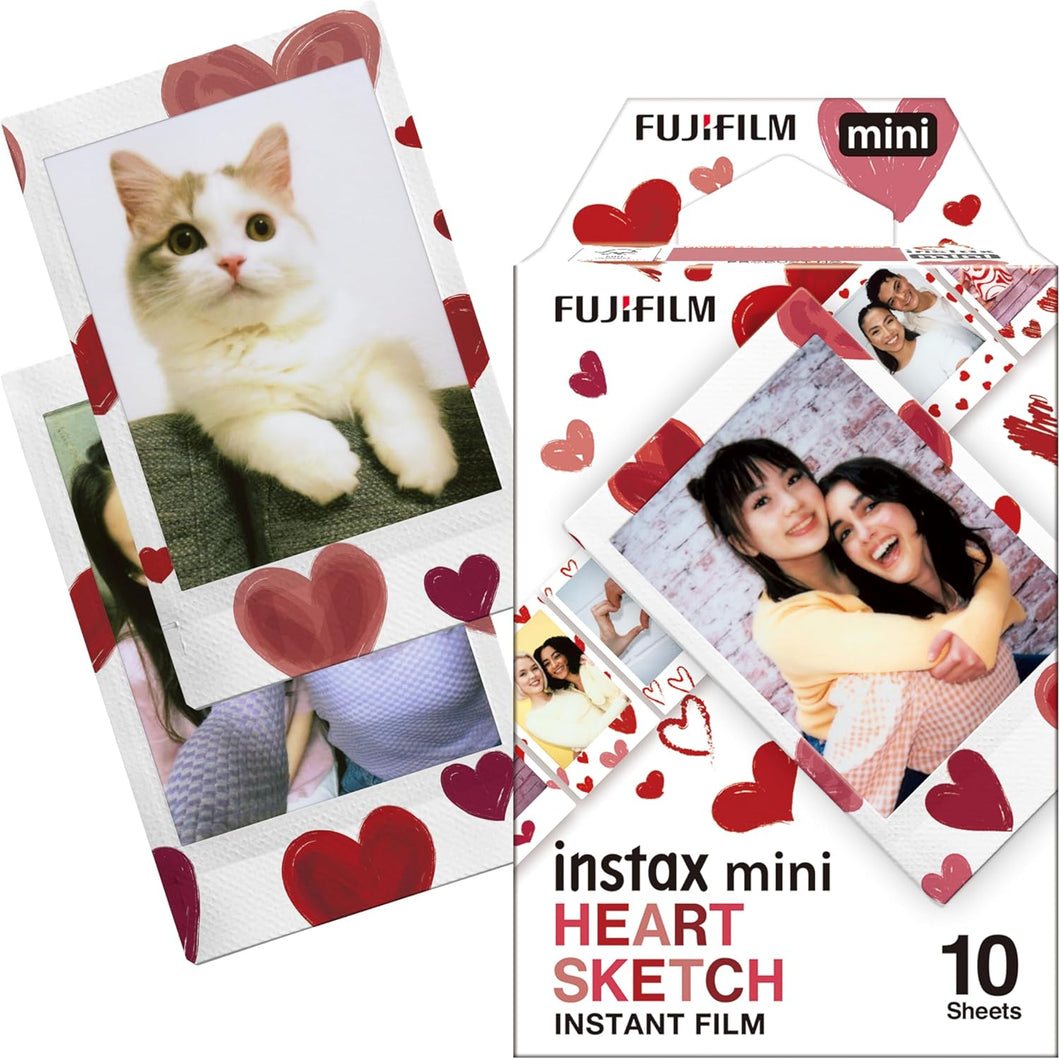 FUJIFILM instax Mini Heart Sketch Film - 10 exposiciones