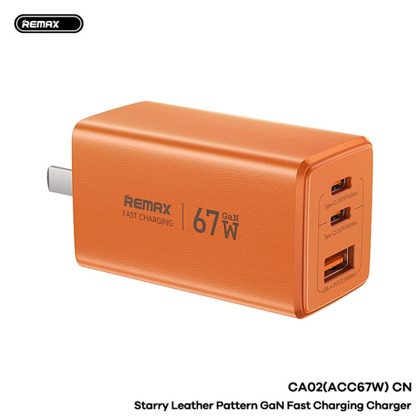 67W 2C+1A Gan Folding Charger Remax