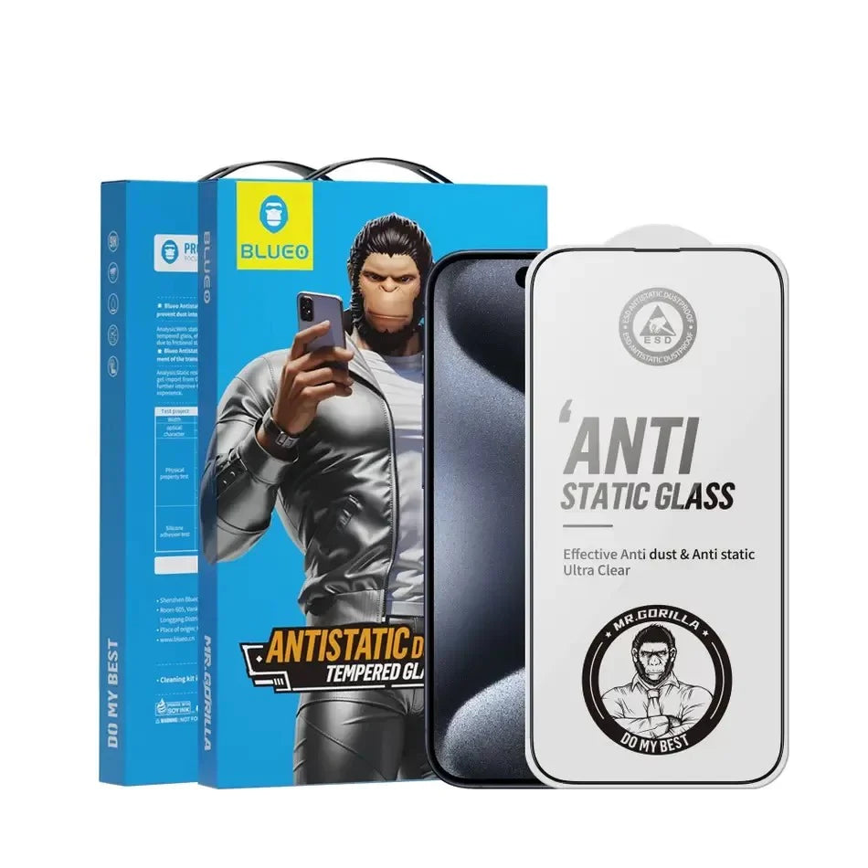 16 Pro Max/17 Pro Max Antistatic Dustproof Tempered Glass Blueo