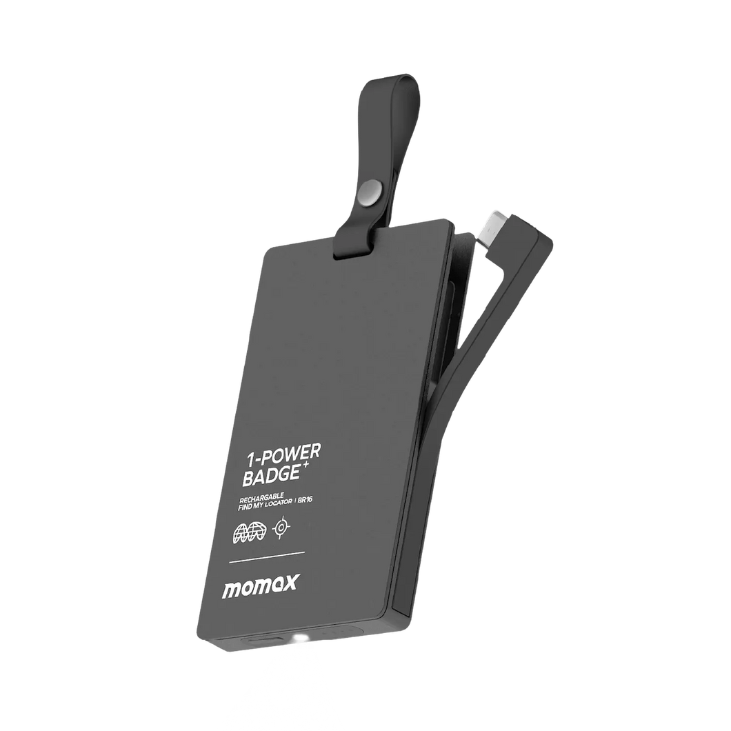 Momax 1-Power Badge+ Emergency Power Bank With Find My Locator