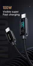 Cargar imagen en el visor de la galería, Mcdodo- Digital Display 100W Type-C to Type-C Data Cable 1.2m CA-8820
