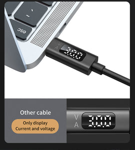 Mcdodo- Digital Display 100W Type-C to Type-C Data Cable 1.2m CA-8820