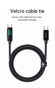 Mcdodo- Digital Display 100W Type-C to Type-C Data Cable 1.2m CA-8820