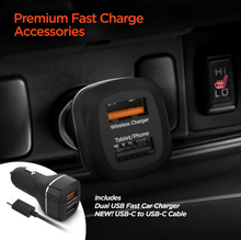 Cargar imagen en el visor de la galería, HYPERGEAR Gravity 15W Wireless Fast Charging Mount | Vent + Dashboard + Windshield | Black
