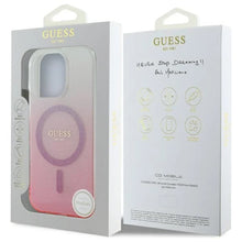 Cargar imagen en el visor de la galería, GUESS HC MAGSAFE IML GLITTER GRADIENT PINK IP16 PRO MAX
