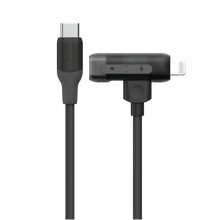Cargar imagen en el visor de la galería, Momax 1-Link Flow Duo USB-C to USB-C &amp; Lightning Braided Cable 60W 1.5m

