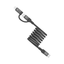Cargar imagen en el visor de la galería, Momax Mag.Link Duo Magnetic USB-C to USB-C &amp; Lightning Cable 60W 1M
