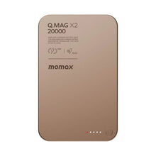 Cargar imagen en el visor de la galería, Momax Q.Mag X2 Magnetic Wireless Power Bank 20000mAh - Gen 2
