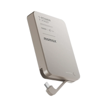Cargar imagen en el visor de la galería, Momax 1-Power F.Pass⁺ 10000mAh Magnetic Battery Pack with Built-in Cable
