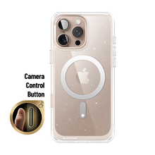 Cargar imagen en el visor de la galería, Supcase iPhone 16 Pro 6.3 inch Unicorn Beetle MAG Slim Clear MagSafe Camera Control Button Case-Glitter Pink
