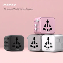 Cargar imagen en el visor de la galería, Momax 1-World Universal Travel Charger with Dual AC
