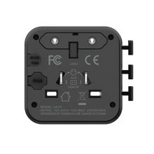 Cargar imagen en el visor de la galería, Momax 1-World Universal Travel Charger with Dual AC
