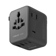 Cargar imagen en el visor de la galería, Momax 1-World² 5-Port Mini Travel GaN Charger 35W with Dual AC
