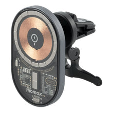 Cargar imagen en el visor de la galería, Momax Q.Mag Mount 3 15W MagSafe Wireless Charging Car Mount - Space Grey
