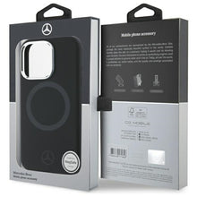 Cargar imagen en el visor de la galería, IPHONE 16 PRO MAX - SILICONE BLACK HARD CASE MAGSAFE COMPATIBLE WITH TONAL LOGO - MERCEDES-BENZ
