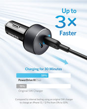 Cargar imagen en el visor de la galería, Anker Cargador de coche USB C, adaptador de coche PowerIQ 3.0 tipo C de 40 W, 2 puertos
