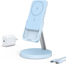 Cargar imagen en el visor de la galería, Anker Magnetic Wireless Charger, 633 MagGo 2-in-1 Wireless Charging Station
