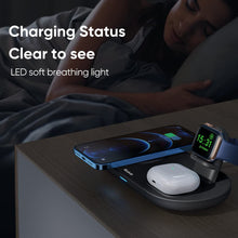 Cargar imagen en el visor de la galería, Mcdodo Charging Station 3 in 1 Wireless Charging Station for Multiple Devices
