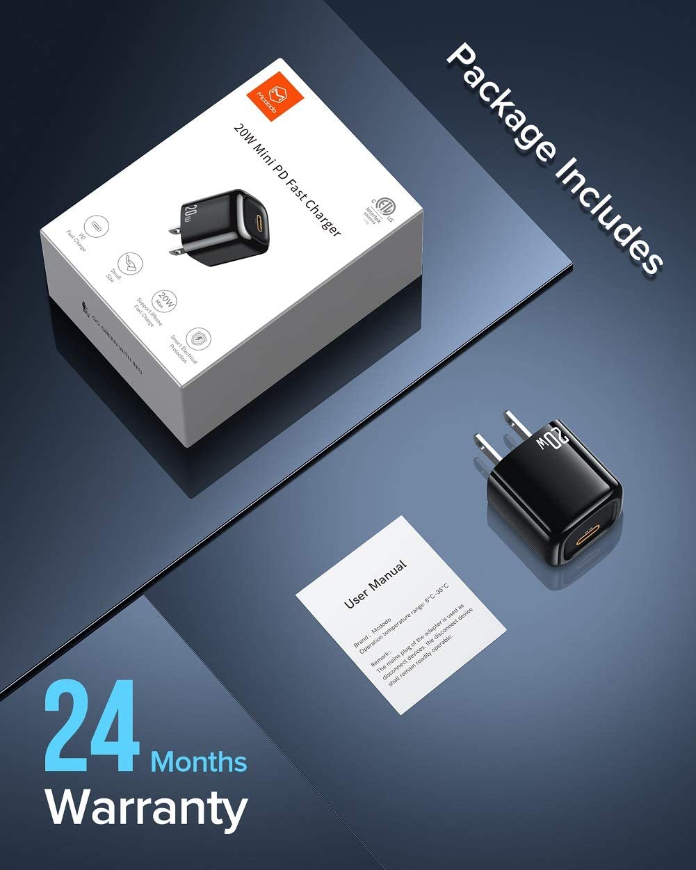 Mcdodo - Cargador USB C de 33 W