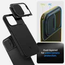 Cargar imagen en el visor de la galería, 14 Pro Max -Spigen Optik Armor (MagFit) Compatible with MagSafe Designed for iPhone 14 Pro Max Case (2022) - Black
