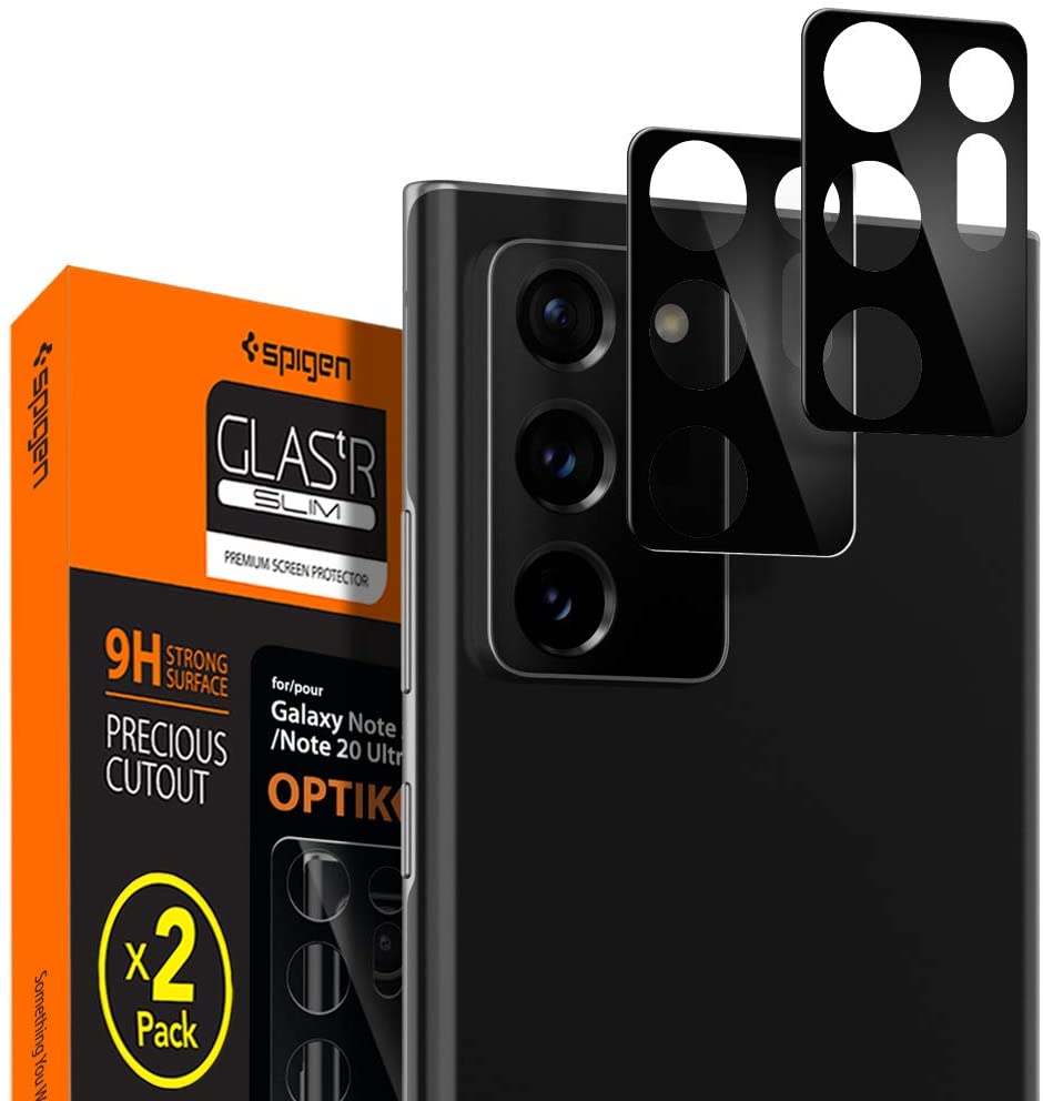 Note 20 Ultra 5G / Note 20 Ultra Spigen Camera Lens Screen Protector [2 Pack] for Galaxy Note 20 Ultra 5G / Note 20 Ultra