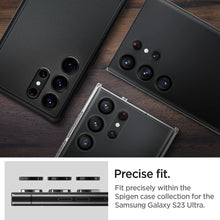 Cargar imagen en el visor de la galería, S23 Ultra Spigen Camera Lens Screen Protector [Glas.tR EZ Fit Optik Pro] designed for Galaxy S23 Ultra - Black [2 Pack]
