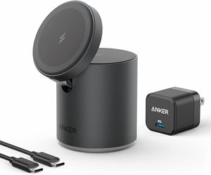 Anker Magnetic Wireless Charger, 623 MagGo 2-in-1 Wireless Charging Station