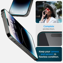Cargar imagen en el visor de la galería, iPhone 14 Pro Spigen Tempered Glass Screen Protector [GlasTR EZ FIT] 2 Pack

