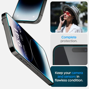 iPhone 14 Pro Spigen Tempered Glass Screen Protector [GlasTR EZ FIT] 2 Pack