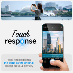 iPhone 14 Pro Spigen Tempered Glass Screen Protector [GlasTR EZ FIT] 2 Pack